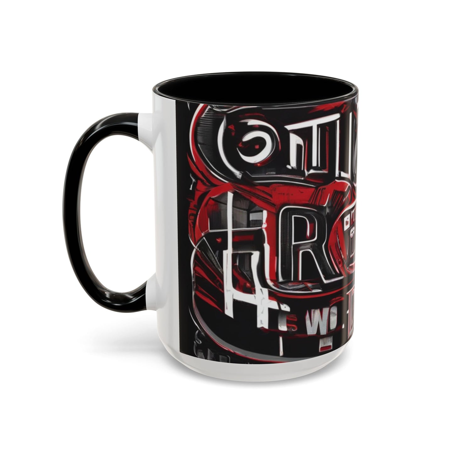 boostlete-boost-mode-type-win-the-day-outline-over-solid-monoline-0477 — Accent Mug 11/15oz