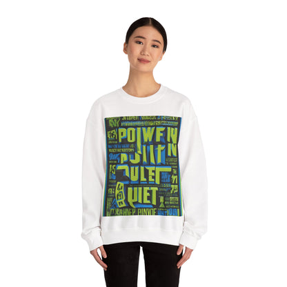 boostlete-am-crew-type-power-in-quiet-arc-paper-1481 — Unisex Heavy Blend Crewneck (G18000)