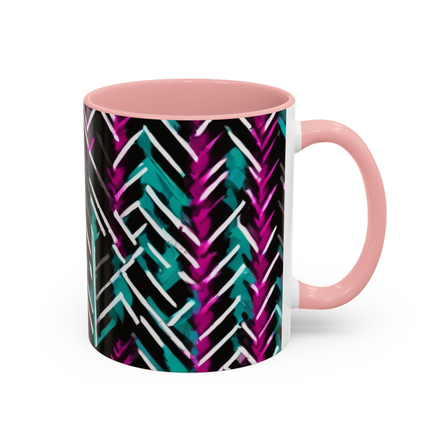 boostlete-recovery-progress-pattern-chevron-retro-0243 — Accent Mug 11/15oz