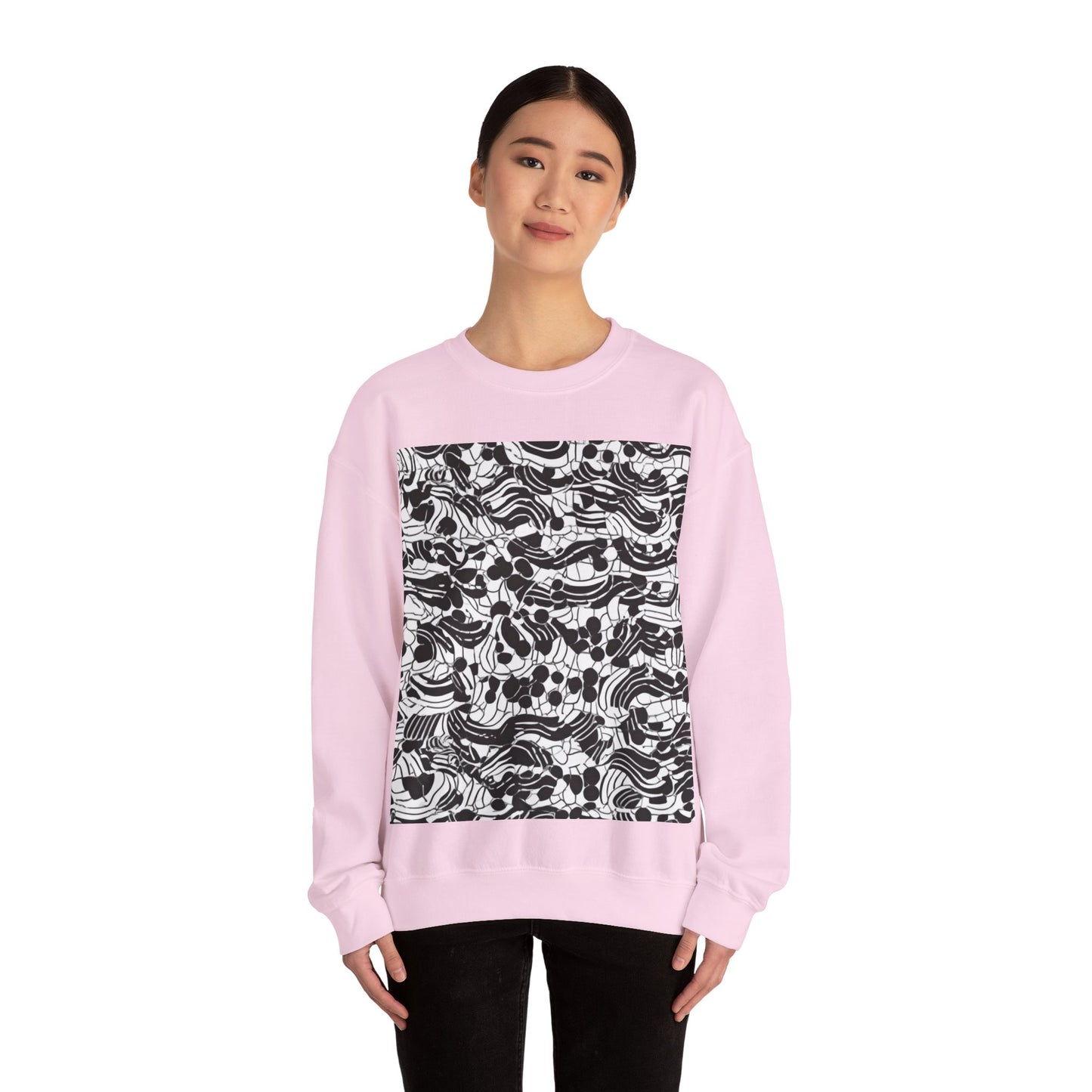 boostlete-rise-grind-pattern-dotted-line-art-0483 — Unisex Heavy Blend Crewneck (G18000)