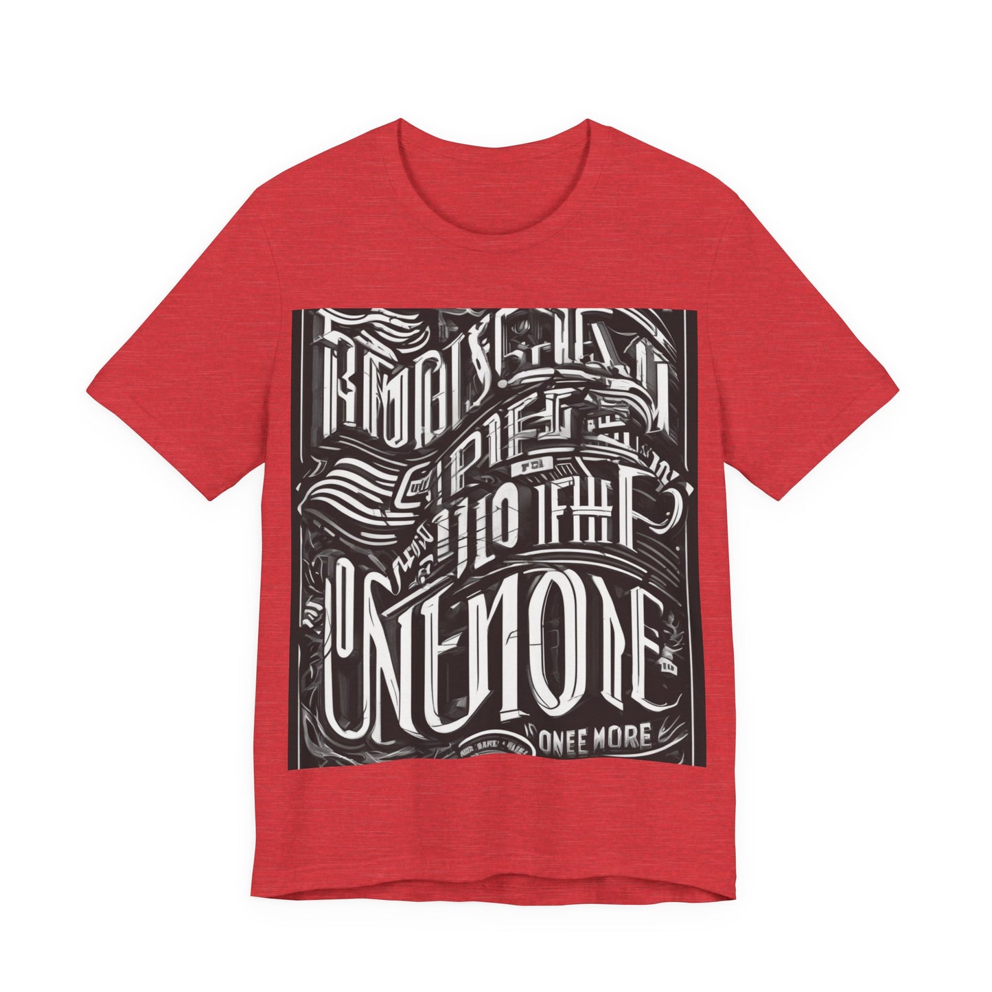 boostlete-mile-by-mile-type-one-more-split-line-art-0001 — Unisex Jersey Short Sleeve (B+C 3001)