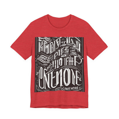 boostlete-mile-by-mile-type-one-more-split-line-art-0001 — Unisex Jersey Short Sleeve (B+C 3001)