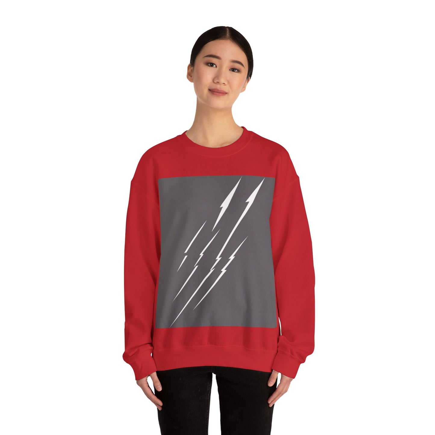 boostlete-boost-mode-icon-lightning-soft-industrial-0446 — Unisex Heavy Blend Crewneck (G18000)