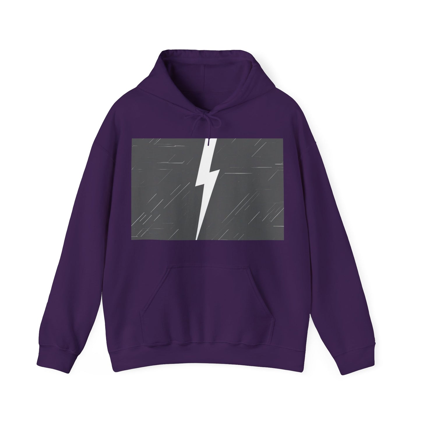 boostlete-am-crew-icon-lightning-glitch-vector-0590 — Unisex Heavy Blend Hoodie (G18500)