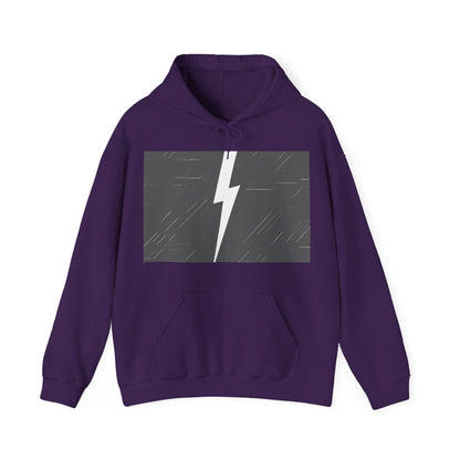 boostlete-am-crew-icon-lightning-glitch-vector-0590 — Unisex Heavy Blend Hoodie (G18500)