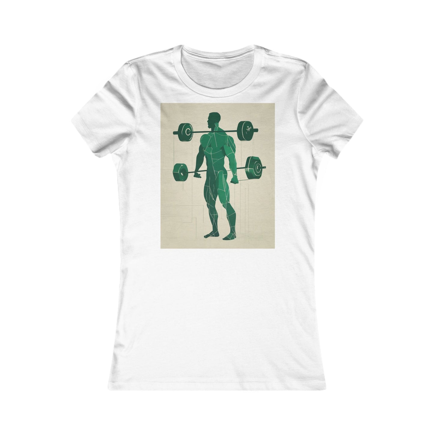 boostlete-boost-mode-scene-deadlift-glitch-blueprint-0044 — Women's Favorite Tee (B+C 6004)