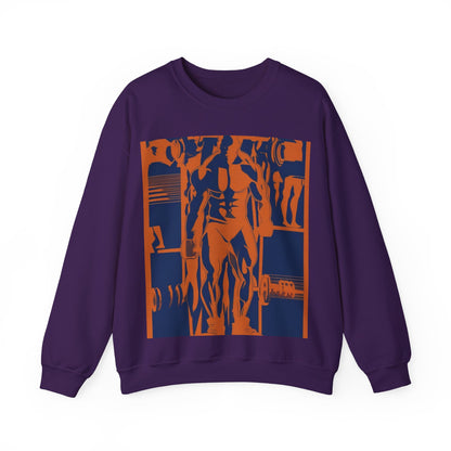 boostlete-rise-grind-scene-deadlift-3d-paper-0812 — Unisex Heavy Blend Crewneck (G18000)
