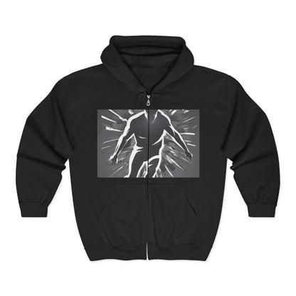 boostlete-iron-intent-scene-sprinter-soft-athletic-0108 — Unisex Heavy Blend Full-Zip Hooded Sweatshirt