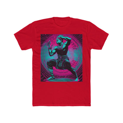 boostlete-rise-grind-scene-yogi-motion-line-art-0240 — Unisex Cotton Crew Tee (NL 3600)