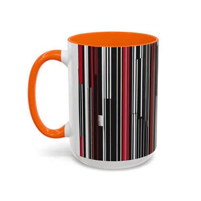 boostlete-am-crew-pattern-barcode-athletic-0911 — Accent Mug 11/15oz
