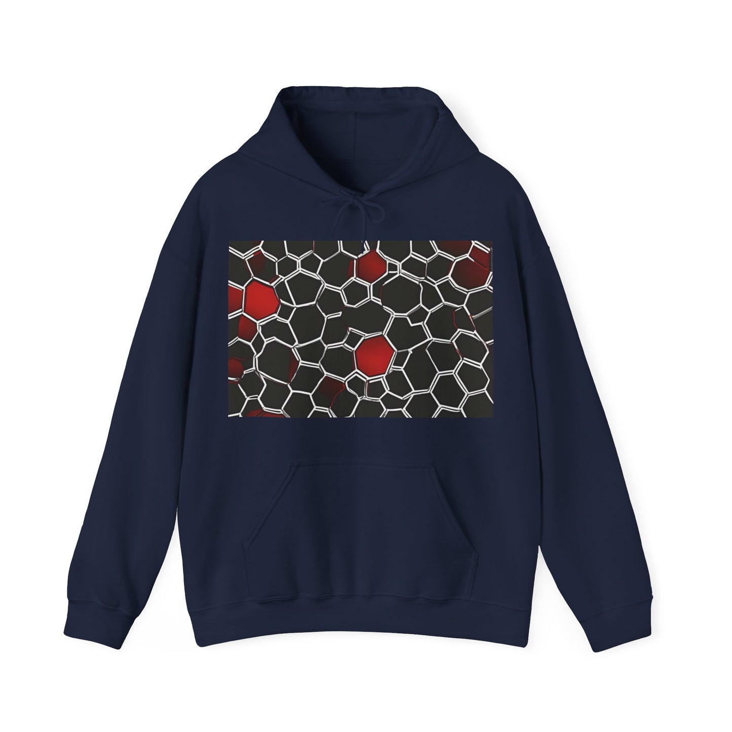 boostlete-quiet-power-pattern-hex-vector-0039 — Unisex Heavy Blend Hoodie (G18500)