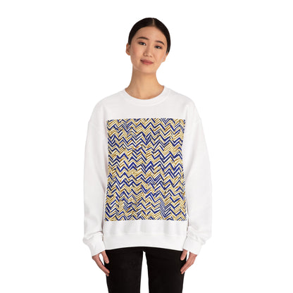 boostlete-boost-mode-pattern-ekg-line-art-0091 — Unisex Heavy Blend Crewneck Sweatshirt (Gildan)