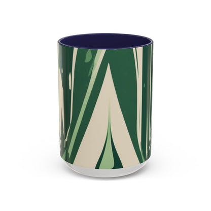 boostlete-quiet-power-icon-water-glitch-retro-0186 — Accent Mug 11/15oz