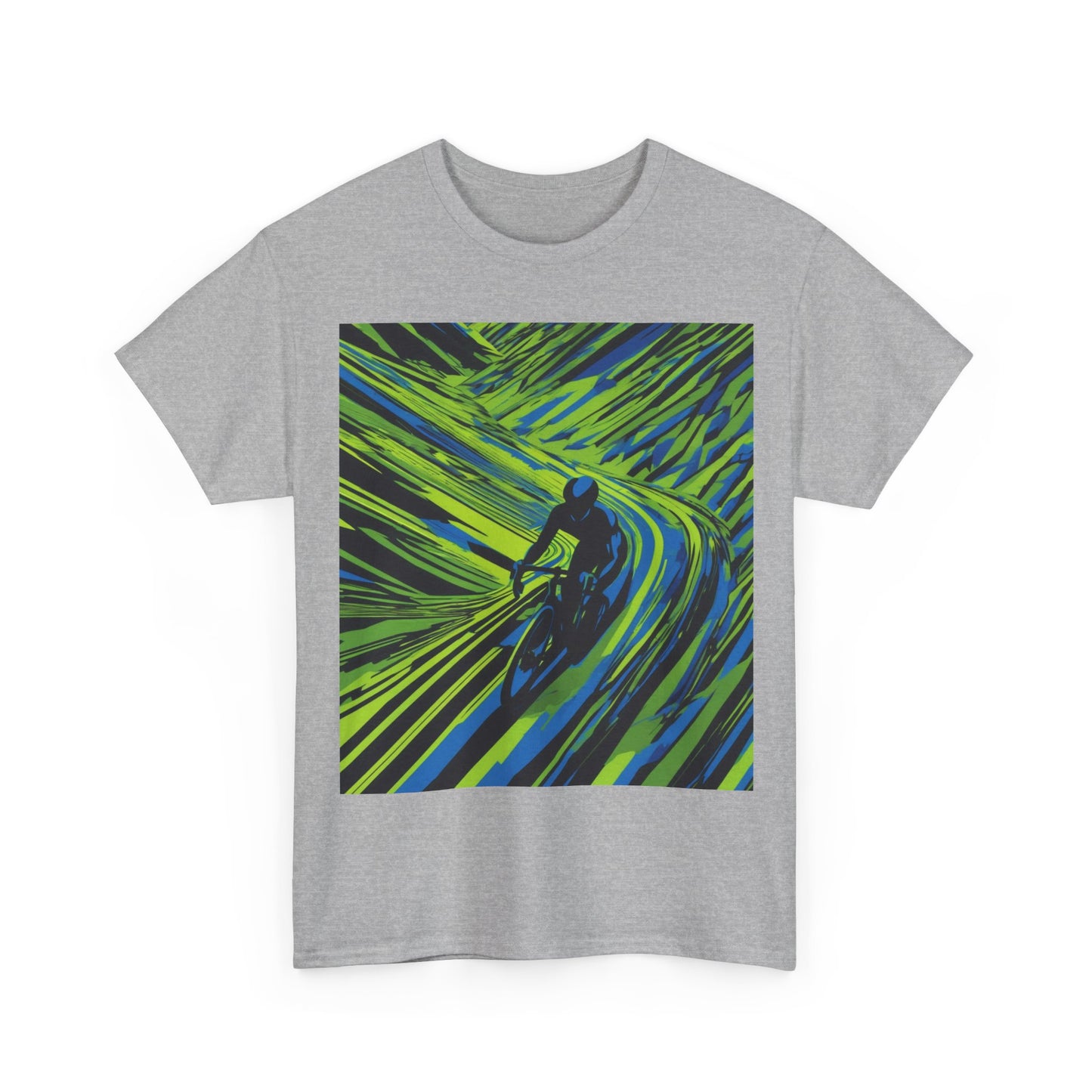 boostlete-am-crew-scene-cyclist-speed-isometric-0064 — Unisex Heavy Cotton Tee (Gildan 5000)