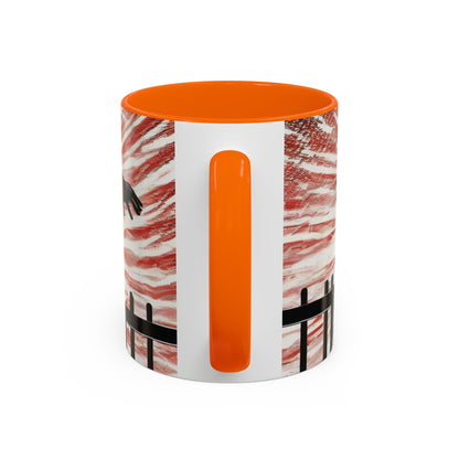 boostlete-recovery-progress-scene-hurdler-halftone-engraved-0212 — Accent Mug 11oz/15oz