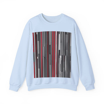 boostlete-am-crew-pattern-barcode-athletic-0911 — Unisex Heavy Blend Crewneck (G18000)