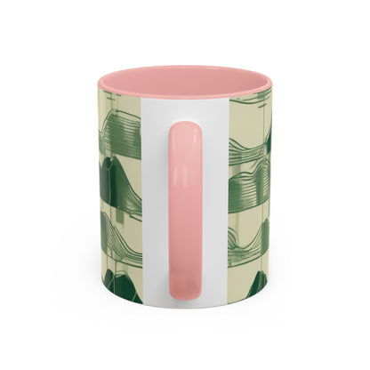 boostlete-mile-by-mile-pattern-audio-blueprint-0971 — Accent Mug 11/15oz