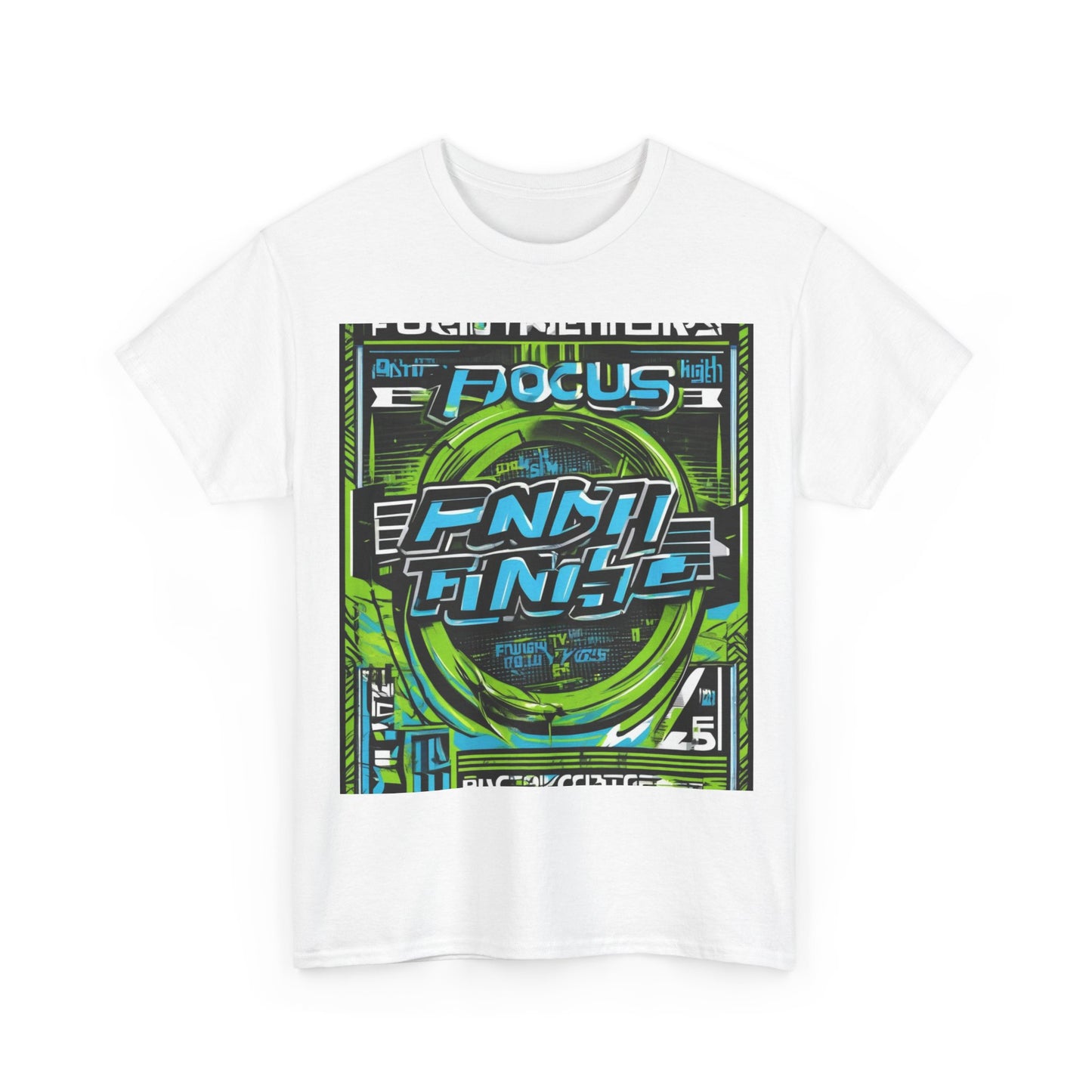 boostlete-iron-intent-type-focus-finish-big-retro-0177 — Unisex Heavy Cotton Tee (Gildan 5000)