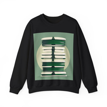 boostlete-recovery-progress-icon-barbell-glitch-vector-1746 — Unisex Heavy Blend Crewneck (G18000)