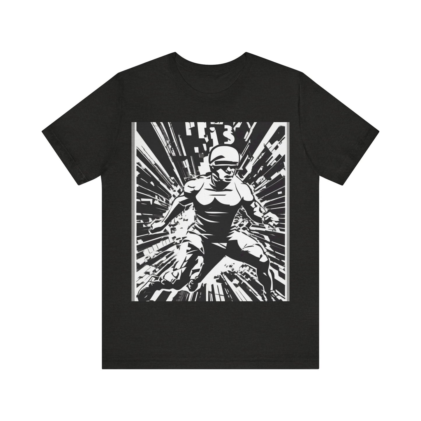 boostlete-field-day-scene-sprinter-halftone-bold-0148 — Unisex Jersey Short Sleeve (B+C 3001)