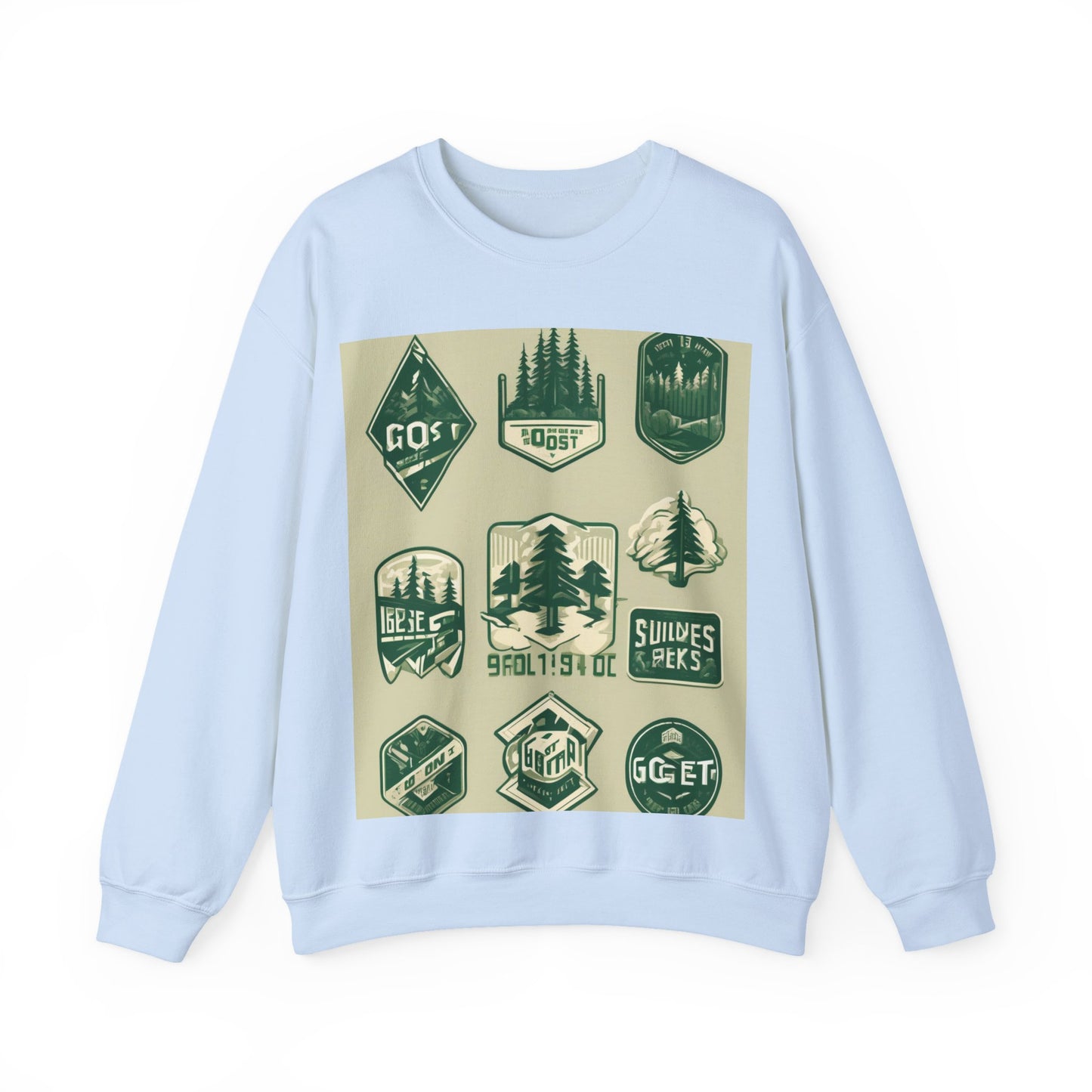 boostlete-mile-by-mile-type-go-get-one-micro-isometric-0441 — Unisex Heavy Blend Crewneck (G18000)