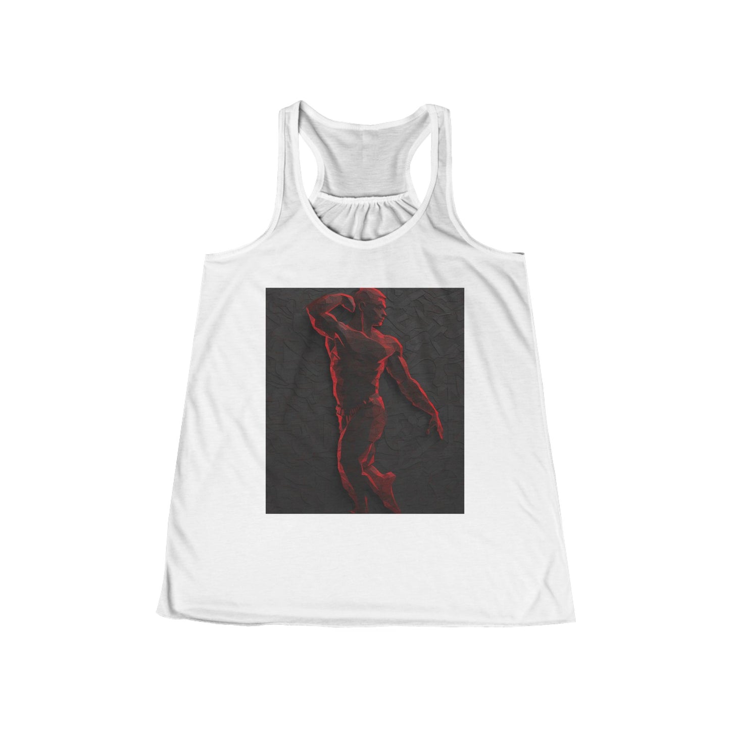 boostlete-rise-grind-scene-yogi-3d-isometric-0204 — Women's Flowy Racerback Tank (B+C 8800)