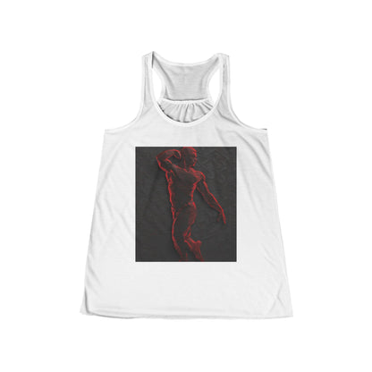 boostlete-rise-grind-scene-yogi-3d-isometric-0204 — Women's Flowy Racerback Tank (B+C 8800)
