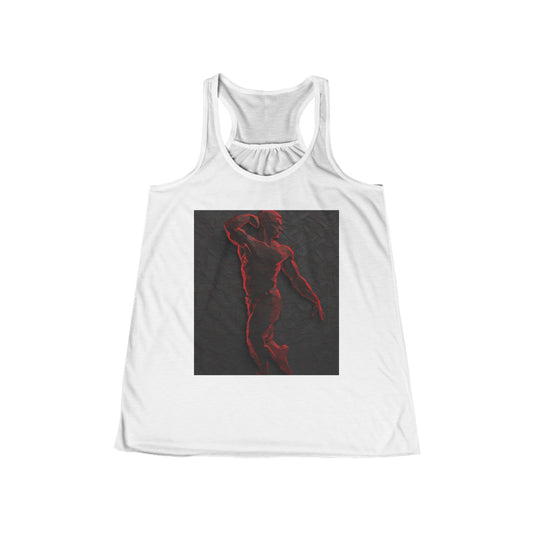 boostlete-rise-grind-scene-yogi-3d-isometric-0204 — Women's Flowy Racerback Tank (B+C 8800)