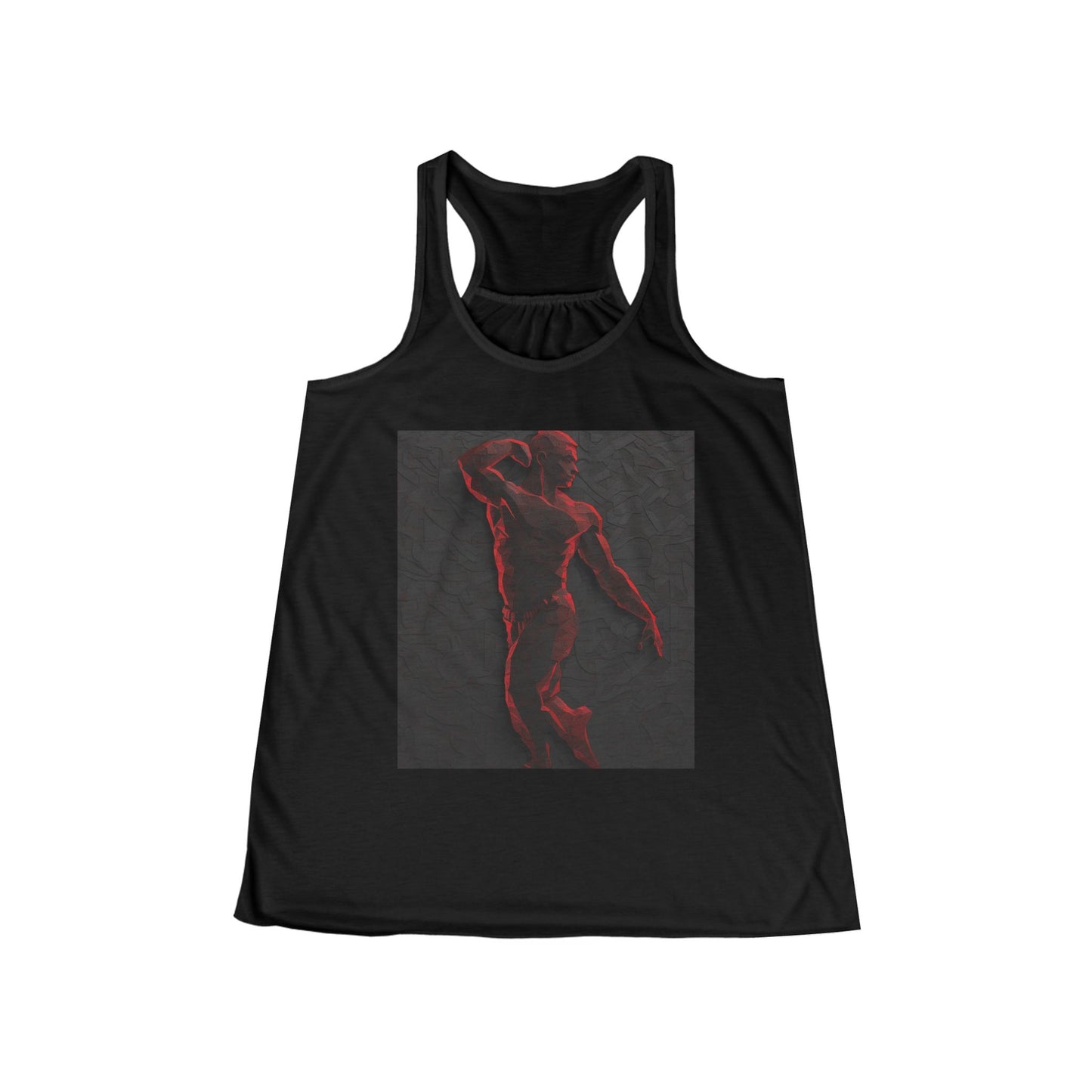 boostlete-rise-grind-scene-yogi-3d-isometric-0204 — Women's Flowy Racerback Tank (B+C 8800)