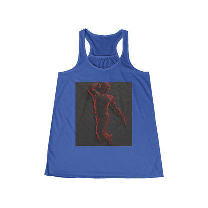 boostlete-rise-grind-scene-yogi-3d-isometric-0204 — Women's Flowy Racerback Tank (B+C 8800)