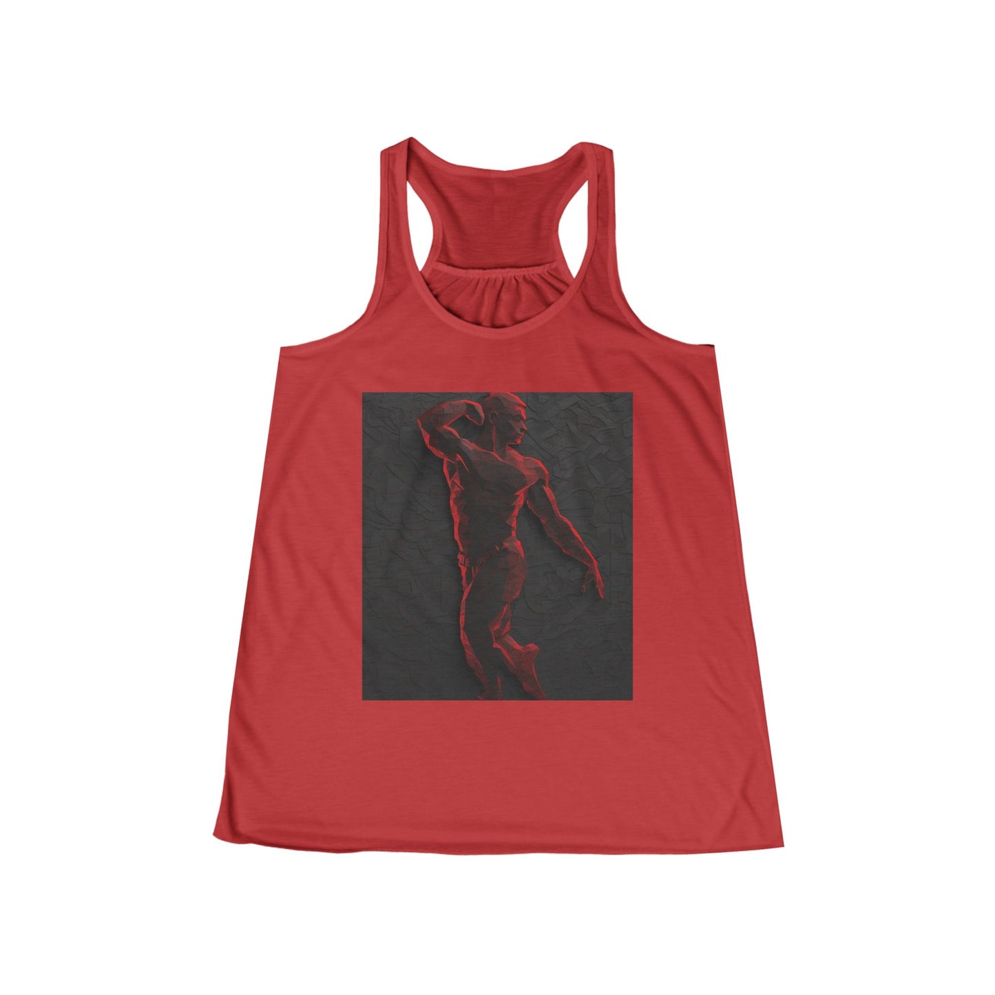 boostlete-rise-grind-scene-yogi-3d-isometric-0204 — Women's Flowy Racerback Tank (B+C 8800)
