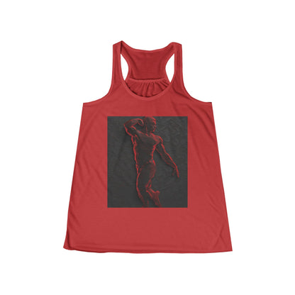 boostlete-rise-grind-scene-yogi-3d-isometric-0204 — Women's Flowy Racerback Tank (B+C 8800)