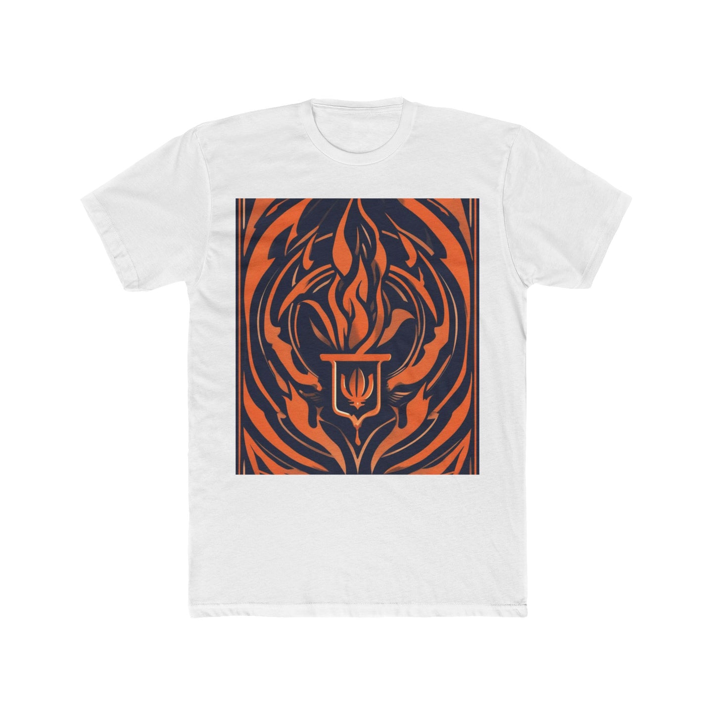 boostlete-quiet-power-icon-flame-duotone-athletic-0158 — Unisex Cotton Crew Tee (NL 3600)