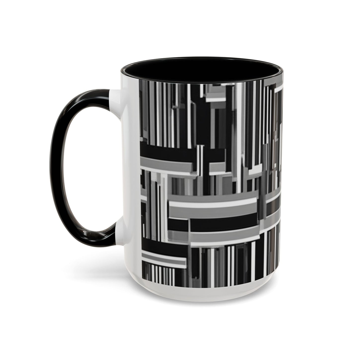boostlete-recovery-progress-pattern-barcode-isometric-1023 — Accent Mug 11/15oz