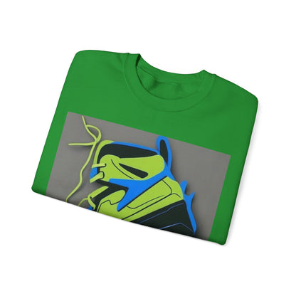 boostlete-quiet-power-icon-sneaker-duotone-paper-0066 — Unisex Heavy Blend Crewneck Sweatshirt (Gildan)