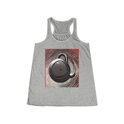 boostlete-am-crew-scene-kettlebell-motion-vector-0224 — Women's Flowy Racerback Tank (B+C 8800)