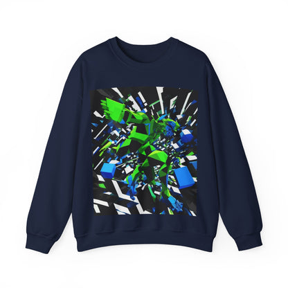 boostlete-pr-season-scene-sprinter-3d-geometric-0896 — Unisex Heavy Blend Crewneck (G18000)