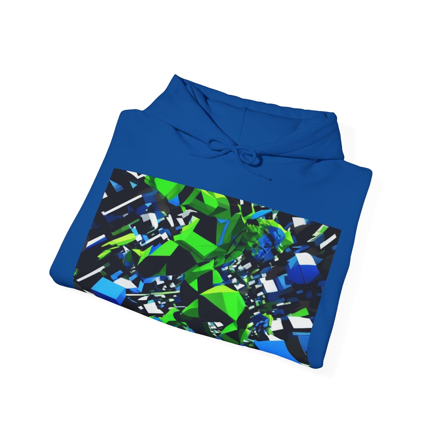 boostlete-pr-season-scene-sprinter-3d-geometric-0896 — Unisex Heavy Blend Hoodie (G18500)