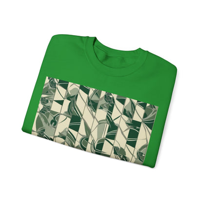 boostlete-mile-by-mile-pattern-stair-steps-athletic-0143 — Unisex Heavy Blend Crewneck Sweatshirt (Gildan)