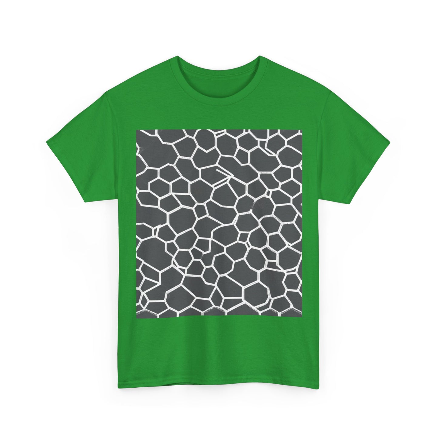 boostlete-iron-intent-pattern-hex-blueprint-0063 — Unisex Heavy Cotton Tee (Gildan 5000)