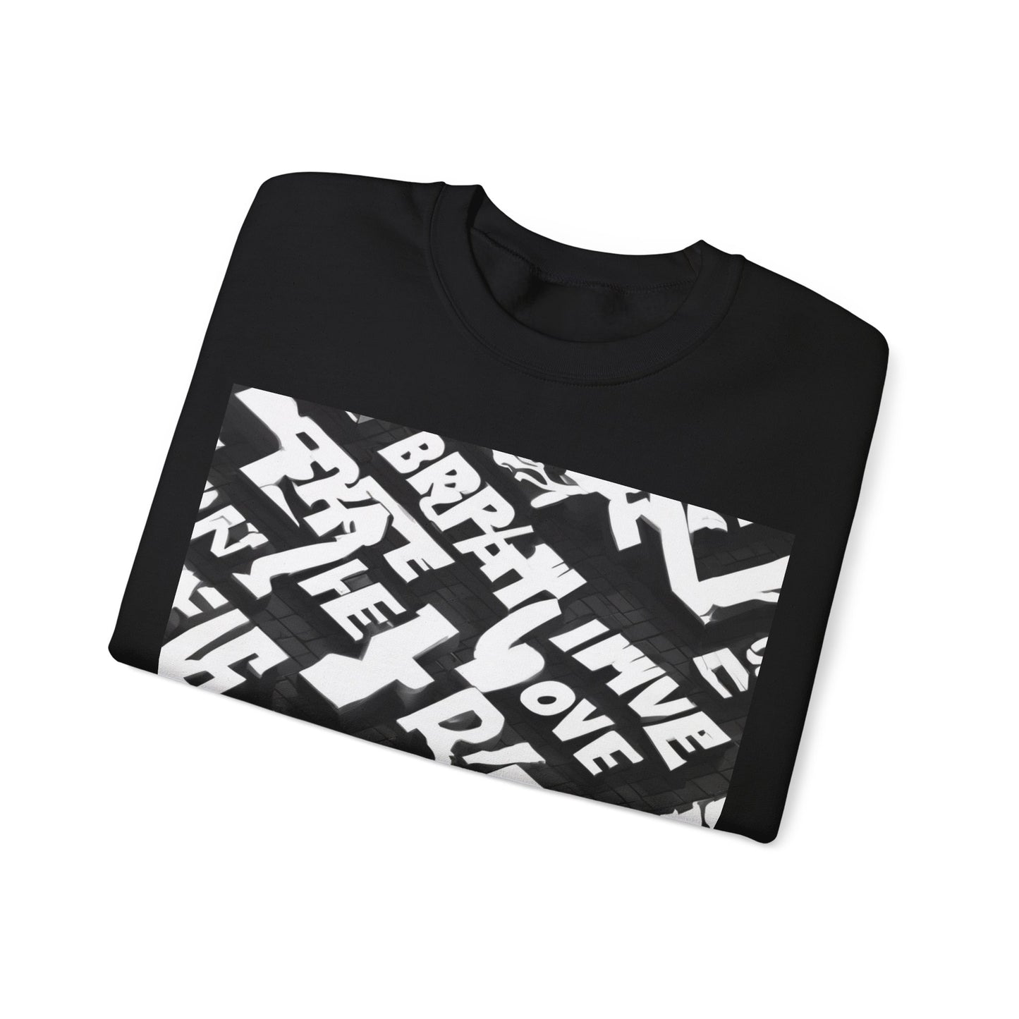 boostlete-pr-season-type-breathe-move-repeat-split-isometric-0017 — Unisex Heavy Blend Crewneck Sweatshirt (Gildan)