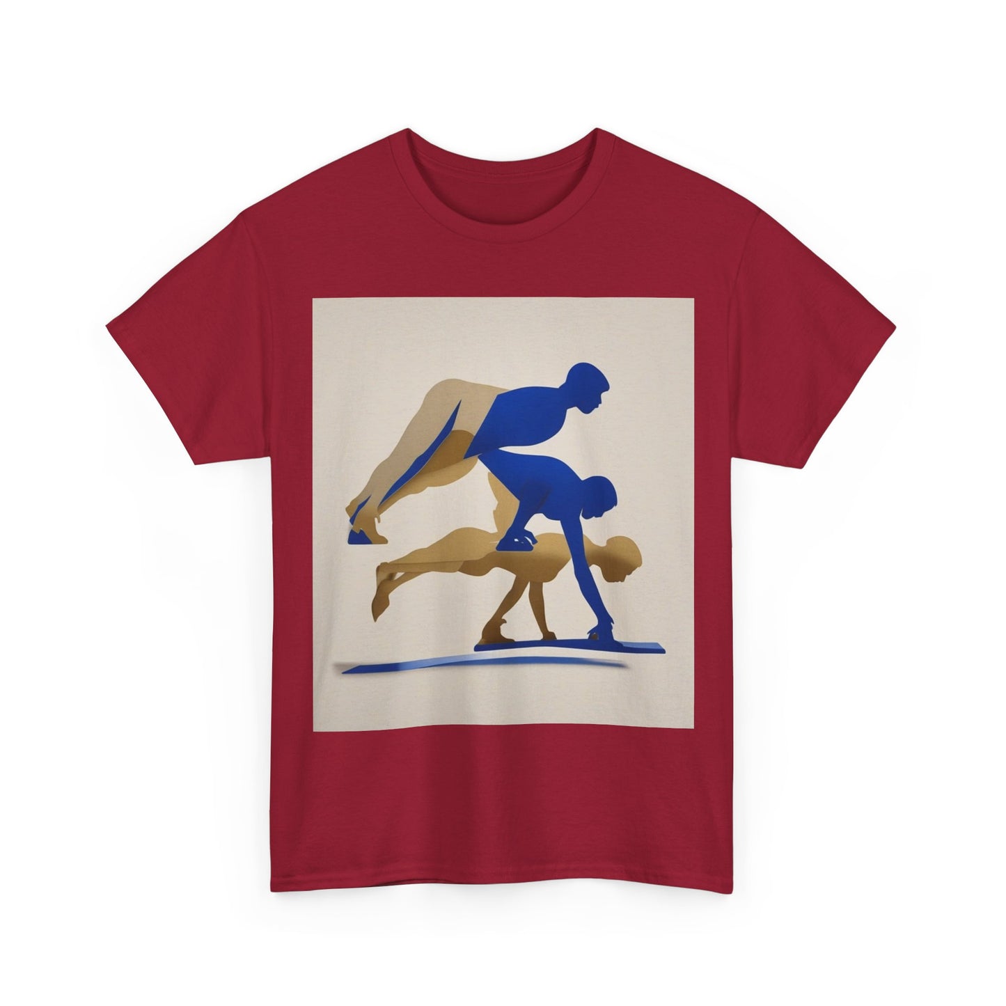 boostlete-mile-by-mile-scene-push-up-duotone-paper-0040 — Unisex Heavy Cotton Tee (Gildan 5000)