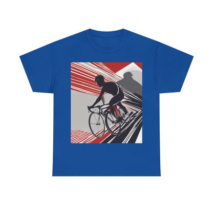 boostlete-boost-mode-scene-cyclist-speed-geometric-0208 — Unisex Heavy Cotton Tee (Gildan 5000)