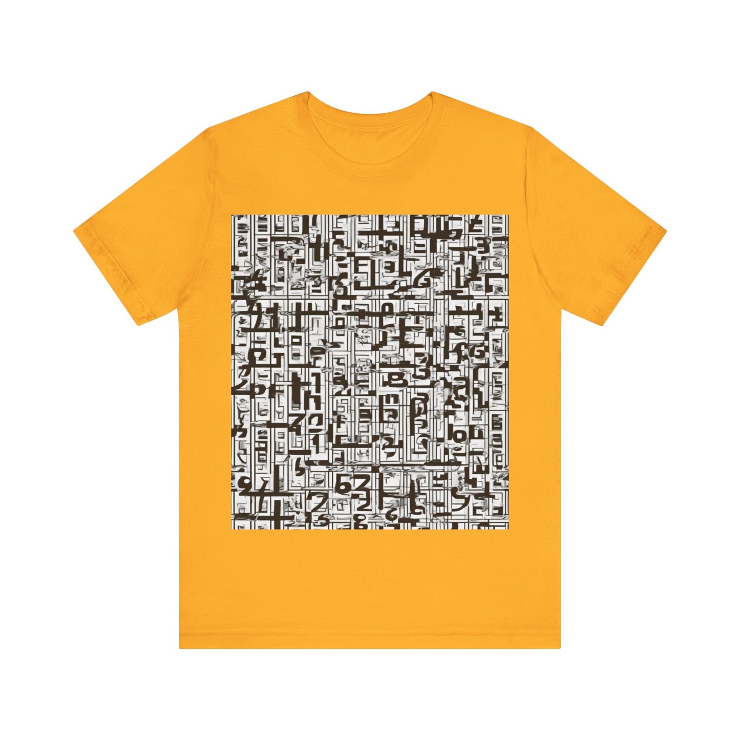 boostlete-boost-mode-pattern-plate-number-engraved-0103 — Unisex Jersey Short Sleeve (B+C 3001)