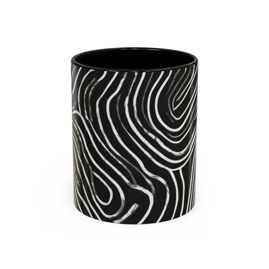 boostlete-field-day-pattern-topographic-badge-0307 — Accent Mug 11oz/15oz