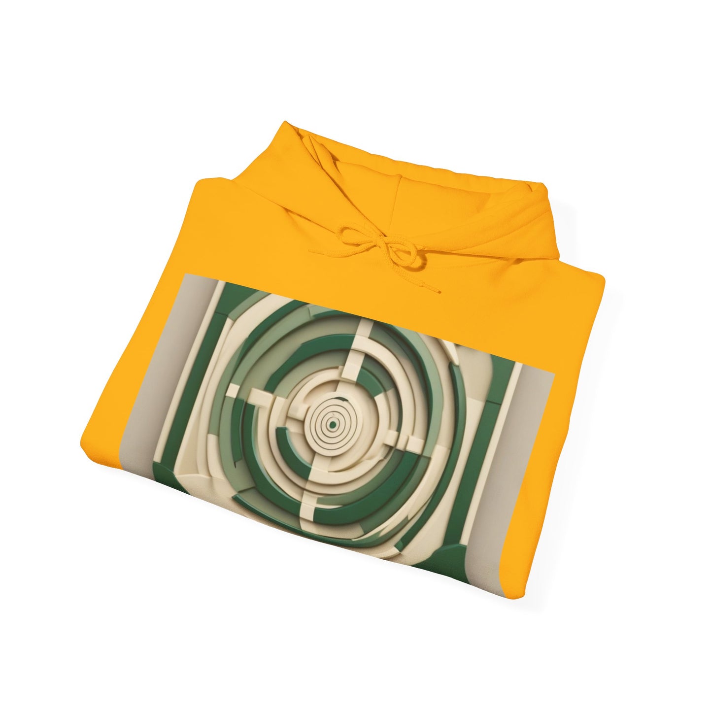 boostlete-mile-by-mile-icon-target-3d-modern-0306 — Unisex Heavy Blend Hooded Sweatshirt (Gildan)