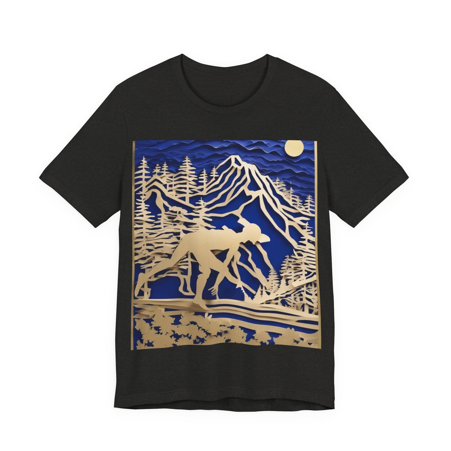 boostlete-recovery-progress-scene-trail-3d-paper-0176 — Unisex Jersey Short Sleeve (B+C 3001)