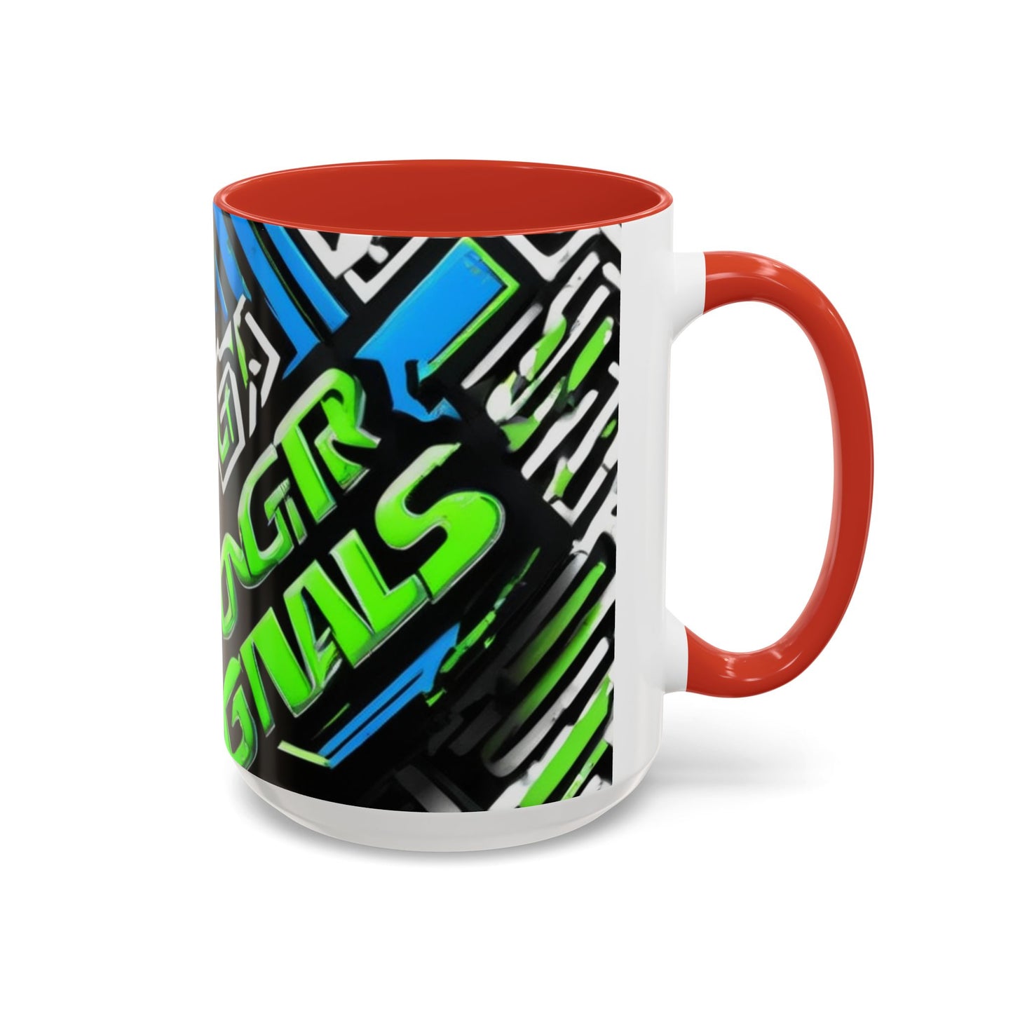 boostlete-am-crew-type-stronger-signals-diagonal-badge-1077 — Accent Mug 11/15oz