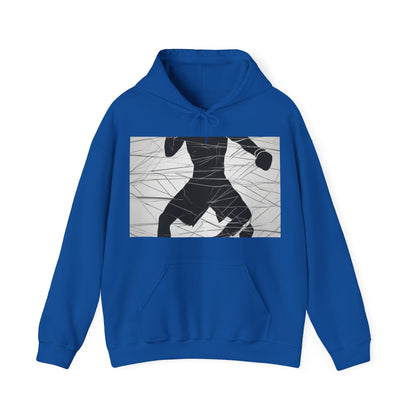 boostlete-mile-by-mile-scene-boxer-motion-geometric-0028 — Unisex Heavy Blend Hooded Sweatshirt (Gildan)