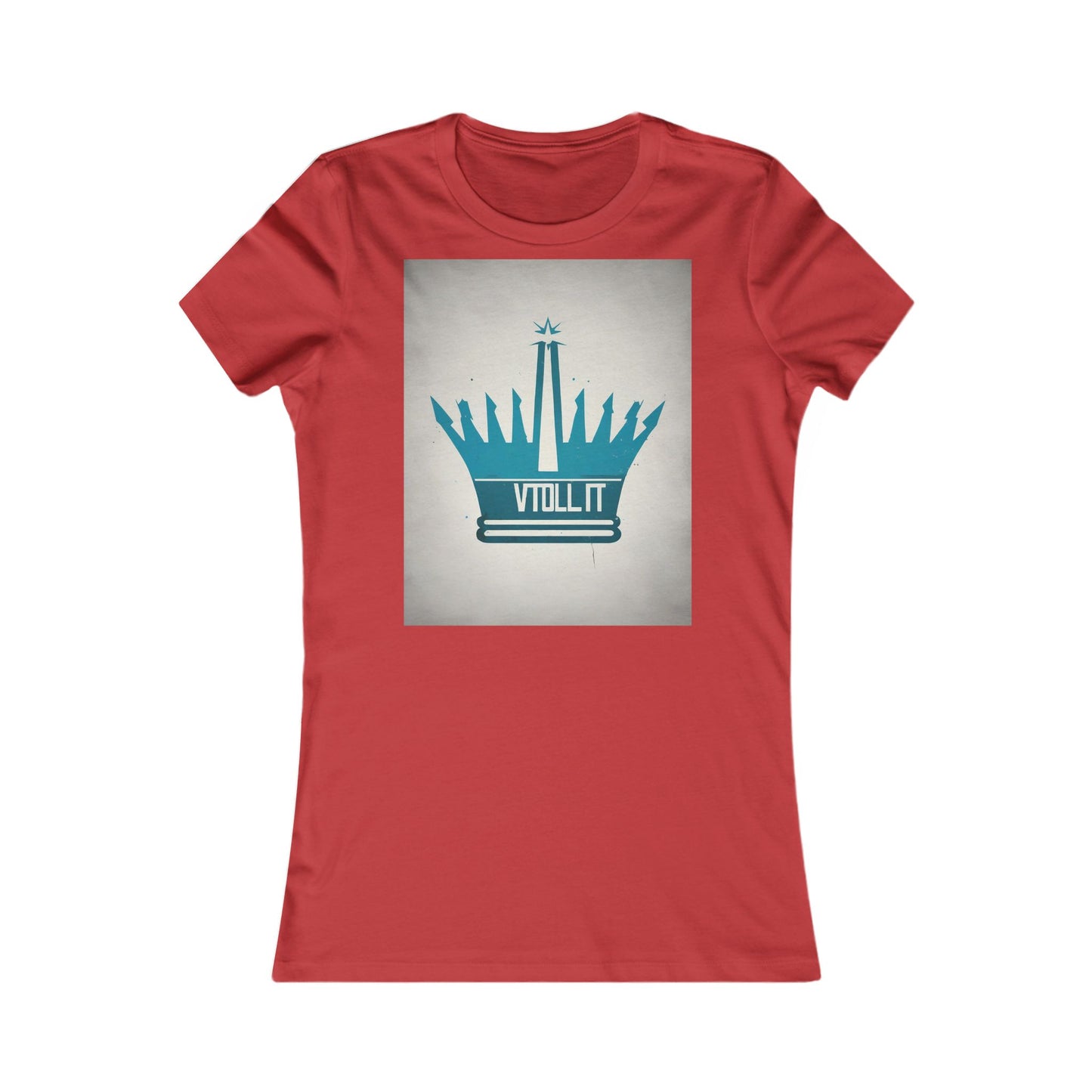boostlete-am-crew-icon-crown-matte-industrial-0058 — Women's Favorite Tee (B+C 6004)